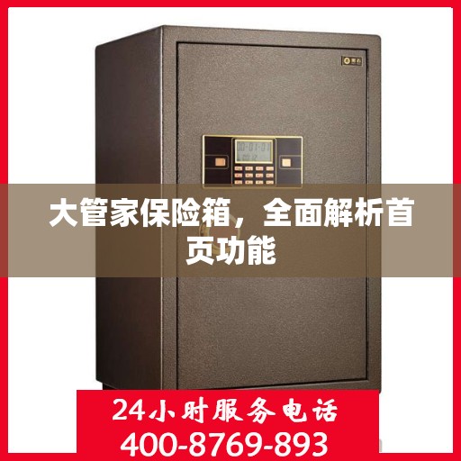 大管家保险箱，全面解析首页功能